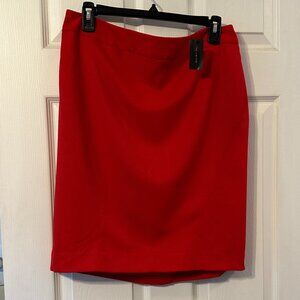 Limited Orange/Red Suit Skirt Size 12.  NWT. Matching Blazer available